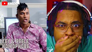 First Time Watching  Key amp Peele  Office Homophobe Reaction [upl. by Whorton]