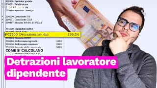 Detrazioni da lavoro dipendente 2024 come si calcola e quanto aumenta il netto [upl. by Ferriter]