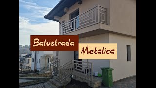 Balustrada metalica vopsita in camp electrostatic Nº 2  Metal handrail electrostatic painting [upl. by Finzer]