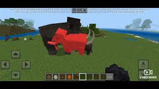 Wholly Mammoth and Smilodon Populator vs African Elephant and Bengal Tiger Minecraft 🐘🐅🆚🐘🐅 [upl. by Anear806]