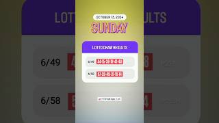 649 658 Live Draw Lotto Result  October 13 2024 Sunday 9 PM [upl. by Ordisy]