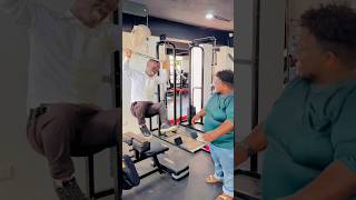 Biggie Gym 🤣 moment ytshorts funnyvideos gymfunnyvideos gym [upl. by Ettegroeg]