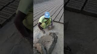 Awesome manual brick making shorts [upl. by Asillim]