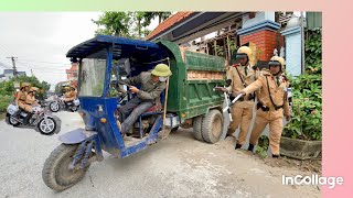 Viet Nam great truck  Dàn công nông siêu mạnh chở đất cát máy 40 ngựa  Máy xúc múc đất  ô tô ben [upl. by Mattah]