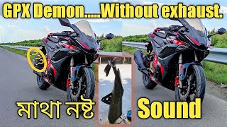 GPX Demon gr 165r without exhaust exhaust sound [upl. by Ahsahtan]