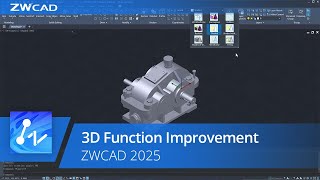 ZWCAD 2025 Official  3D Function Improvement [upl. by Albertson]