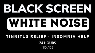 Black Screen White Noise The Perfect Noise Sound To Relax Sleep Focus Tinnitus Relief [upl. by Morry]