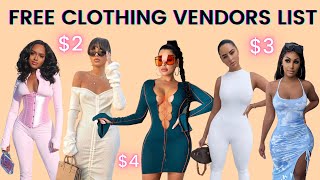 FREE WHOLESALE CLOTHING VENDORS LIST  START YOUR OWN ONLINE BUSINESS [upl. by Esydnac]