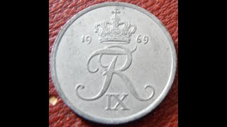 1969 Denmark 2 Ore Coin [upl. by Ahsitan]