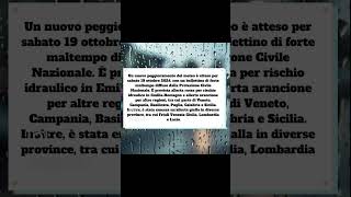 Scuole Chiuse Sabato19 ottobre in 6 regioni per Allerta Meteo allertameteo shorts youtubeitalia [upl. by Rakia]