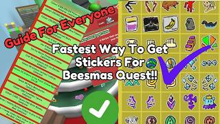 Fastest Way To Get Stickers For Beesmas Quest In Bee Swarm Roblox [upl. by Nanis]