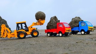 JCB3DX And Mini Dump Truck And Tractor Working Video  JCB Khudai Wala  Cng Truck Auto Moynul Toys [upl. by Eustazio]