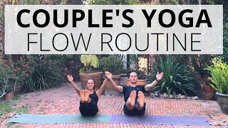 Couples Yoga Flow Routine  An At Home Partner Yoga Session [upl. by Aeret]