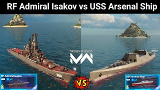 RF Admiral Isakov VS USS Arsenal Ship  Who Will Win  Modern Warships [upl. by Annala848]