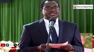 Education CS Ogamba mourns Hillside Endarasha Academy Fire victims [upl. by Lud558]