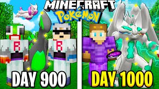 I Survived 1000 Days in Minecraft POKEMON [upl. by Crespo705]