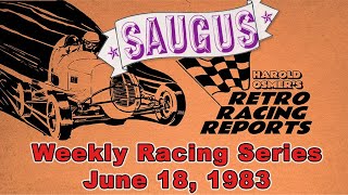 Stock Car action from Saugus Speedways weekly racing ticket June 18 1983 ep 049 [upl. by Chil]