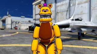 PLAYING AS GLITCHED FREDBEAR  GTA 5 Mods FNAF Funny Moments Five Nights at Freddys [upl. by Rainwater]