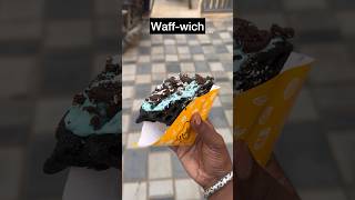 Waffles pudikkuma🔥 belgian waffles food streetfood foodie indianstreetfood [upl. by Annoved398]