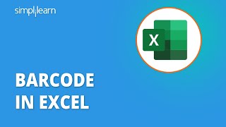 How to create Barcode In Excel  Barcode In Excel  Excel Barcode Formula  Simplilearn [upl. by Pitts]