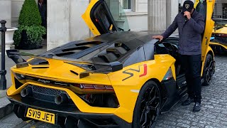 Driving my Lamborghini SVJ to London first time after UK Lockdown 2020 [upl. by Yzdnil]