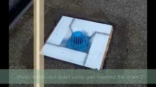 13 Roof Drains  How to sump an 812quot Frank Pattern roof drain  SSP sump pan  All tech plumbing [upl. by Aleek]