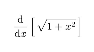 Derivative of sqrt1x2 [upl. by Oirasan]