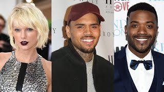 Taylor Swift Chris Brown Ray J amp More Celebs Respond to Kanyes Famous Video [upl. by Culosio]