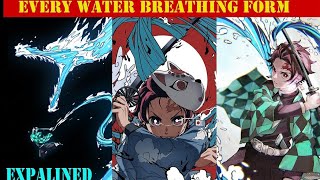 Every Water Breathing Form in Demon Slayer Explained HINDI  Water breathing in demon slayer [upl. by Terrill]