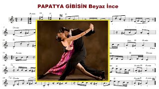 Piyano En Güzel Tango PAPATYA GİBİSİN Beyaz İnce İlk Türkçe Sözlü Türk Tangoları Müzik Şarkısı [upl. by Norah635]