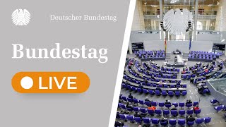 Bundestag Live 190 Sitzung des Deutschen Bundestages [upl. by Arukas]