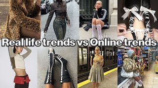 real life vs online trends completely different worlds [upl. by Yddor]