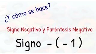 Preálgebra Paso 15 Signo delante de un paréntesis Signo Negativo Paréntesis Negativo  Ejemplos [upl. by Nauqas]