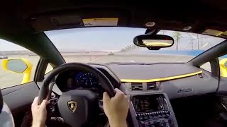 2018 Lamborghini Aventador S  POV Track Drive at Auto Club Speedway [upl. by Ttocs]