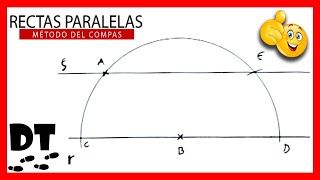 💯📐 Como trazar rectas PARALELAS con regla y compás  Dibujo técnico PASO a PASO Éxito garantizado [upl. by Matronna]