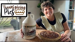 PECAN PIE with NO CORN SYRUP and MAKING PIE CRUST [upl. by Libenson83]