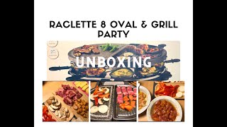 Princess Raclette 8 Oval Stone amp Grill Party  Unboxing [upl. by Ashbey]