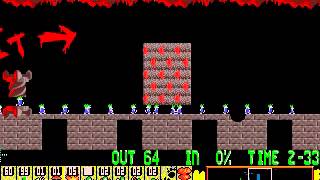 Lemmings  Tricky Level 20 [upl. by Anuahsed]