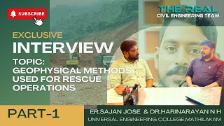 Civil Engineering Applications in Rescue Operations for Arjun DrHarinarayan Geophysical Methods [upl. by Elhsa]