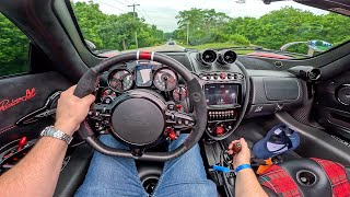 What Its Like To Drive A Pagani Huayra Roadster BC POV [upl. by Teferi]