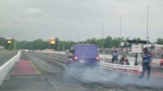 Purple Chevy Van Doing Wheelie [upl. by Akeber554]