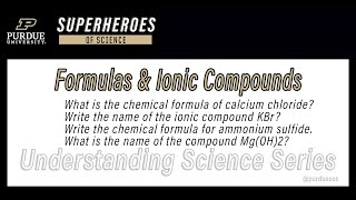 Formulas amp Ionic Compounds [upl. by Akemat]