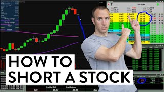 How to Short a Stock  Watch Me Do It Day Trading For Beginners [upl. by Rehpotsyrhc]