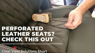 Clogged Pores Simple Trick To Clean Perforated Leather Seats [upl. by Lynna382]