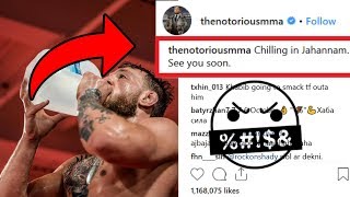 CONOR MCGREGOR MOCKS MUSLIMS WITH POST [upl. by Eilsil]