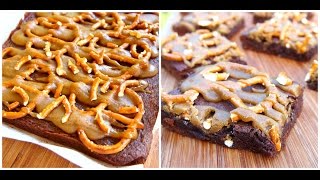 Salted Caramel Pretzel Brownies Recipe [upl. by Eneladgam224]