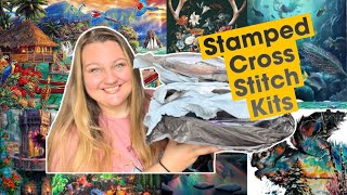 STAMPED CROSS STITCH KIT HAUL [upl. by Acyssej]