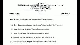 SemesterIV ELECTRICIAN Group 16082018 Engineering Drawing [upl. by Anwahsiek893]