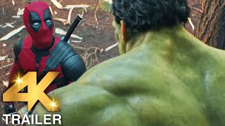 DEADPOOL amp WOLVERINE quotWolverine Vs Hulkquot Trailer 4K ULTRA HD 2024  Deadpool 3 [upl. by Atiluap]