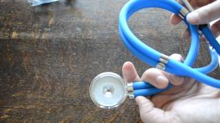 Stethoscope Blue tube Sprague Rappaport demonstration [upl. by Aihseym]